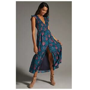 Anthropologie The Peregrine Midi Dress Size Medium